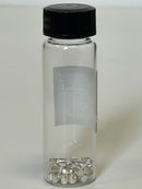 Pure Silver Evaporation Pellets 10 Grams 99.99% in our new "Stand Tall" Glass Vial - The Periodic Element Guys