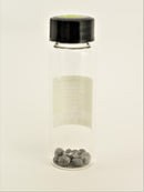 Beryllium Metal Element Sample - 2 grams Pellets - Purity: 99.9% in new tall glass Vial. - The Periodic Element Guys