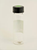 2 x Clean shiny small Calcium Metal under argon gas in our new "Stand Tall" Glass Vials. - The Periodic Element Guys