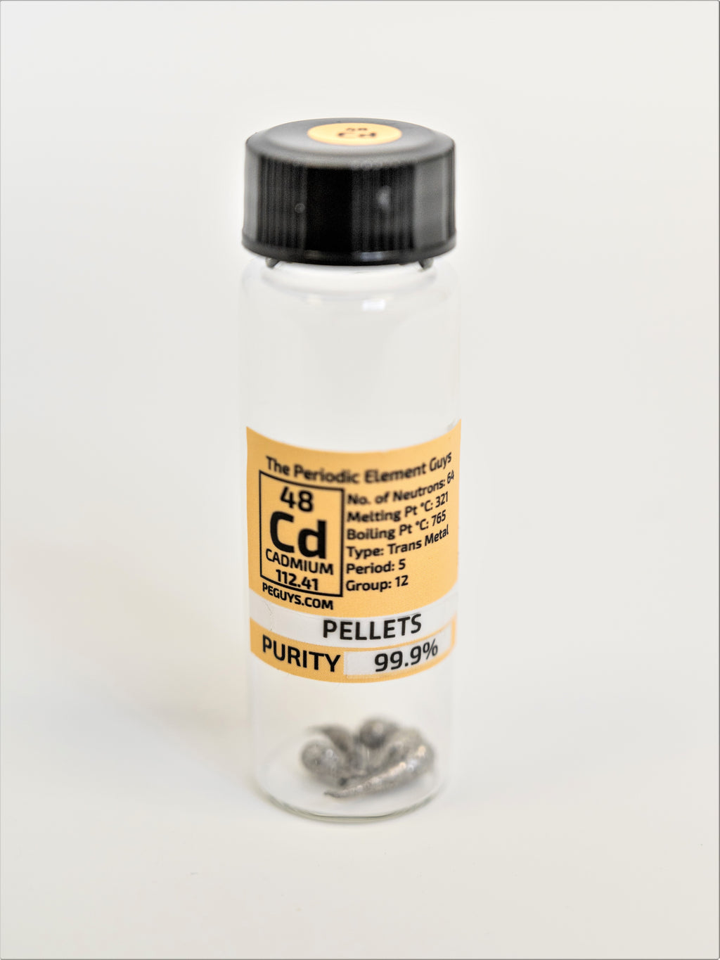Cadmium Metal Pellets 2 Grams, 99.9% Pure in our new 