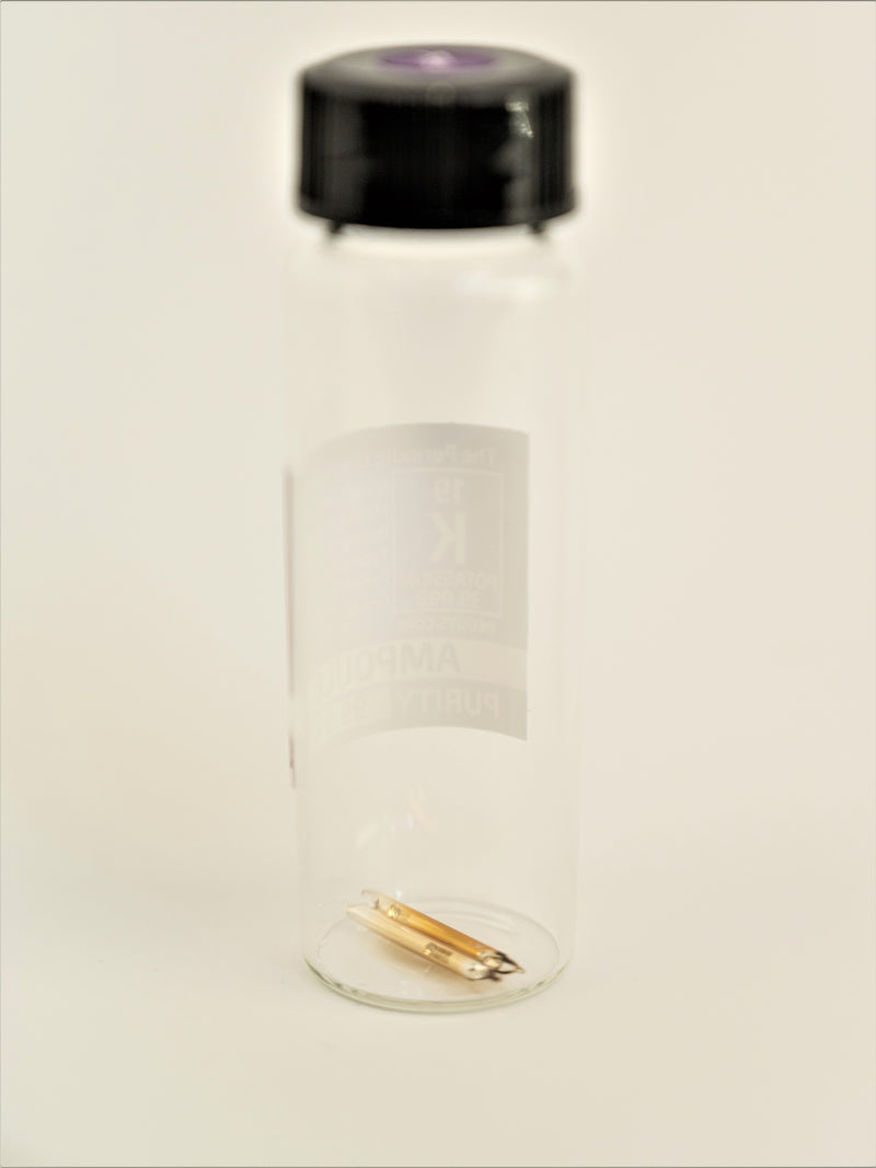 2 x 15mg Potassium 99.99% Glass Ampoule In our new Stand Tall Glass Vial - The Periodic Element Guys