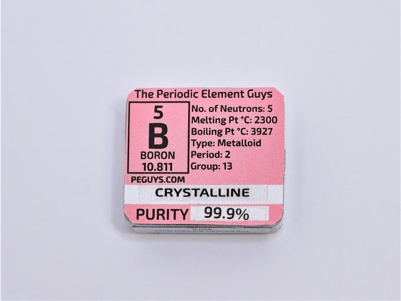 Boron Crystal Periodic Element Tile - The Periodic Element Guys