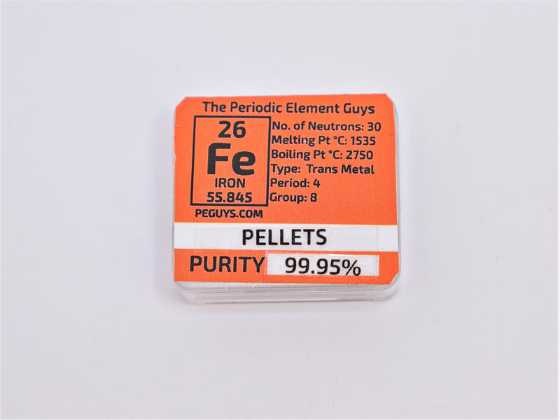 Iron Pellets Periodic Element Tile - The Periodic Element Guys