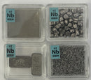 Niobium 99.9%  Foil, Pellets, Ingots, Crystalline Flower,  in our new thick Periodic Element tiles