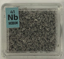 Niobium 99.9%  Foil, Pellets, Ingots, Crystalline Flower,  in our new thick Periodic Element tiles