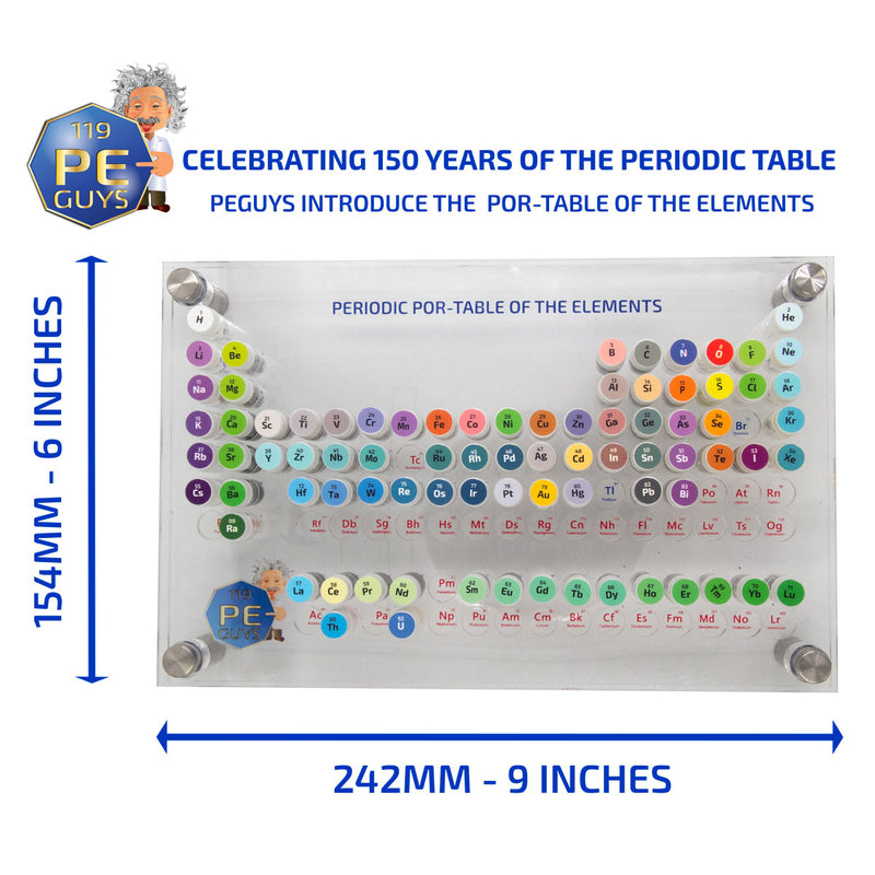 PEGUYS Por-Table Of The Elements - The Periodic Element Guys