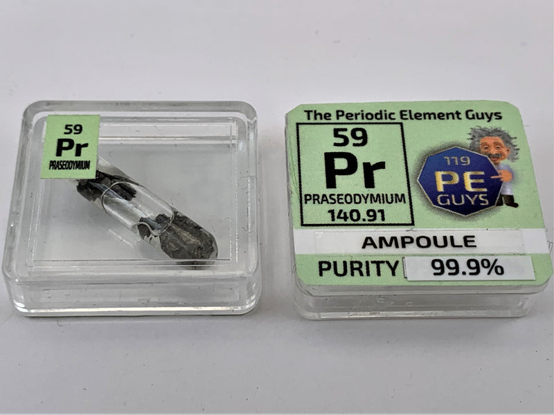 Praseodymium Ampoule Periodic Element Tile - The Periodic Element Guys