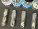 Luxury Rare Earth Metal Set 1 gram x 16 Shiny Samples under Argon Vials Acrylic Display Stand - The Periodic Element Guys