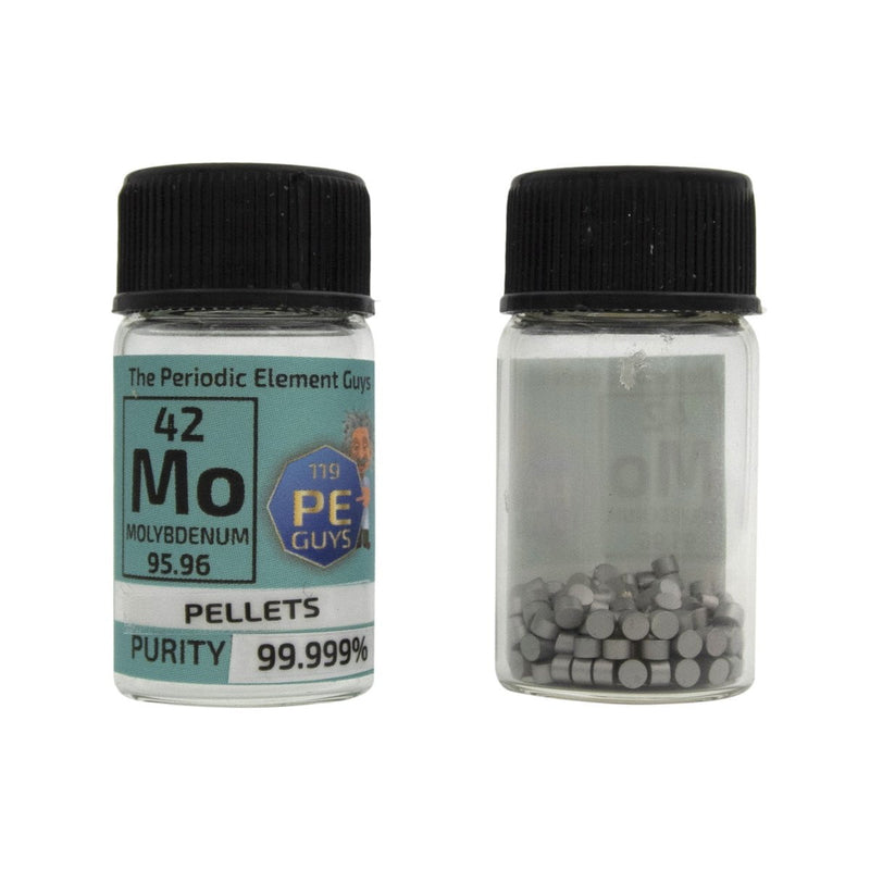 Molybdenum Metal Element Sample - 10g Pellets - Purity: 99.999% - The Periodic Element Guys