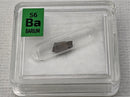 Barium Metal in Glass ampoule under argon,  99.9% in a Periodic Element Tile - The Periodic Element Guys