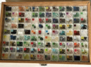 The Ultimate Gemstone Mineral Collection 108 different Gemstone Labeled Tiles in Luxury wooden display - The Periodic Element Guys