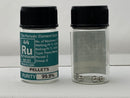 Ruthenium Arc Molten Pellet 1 Gram minimum made up of 2-4 beads in a periodic element bottle - The Periodic Element Guys