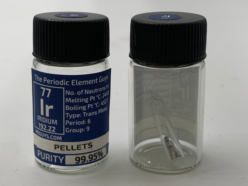 Iridium Pellets 0.5 Gram 99.99% - The Periodic Element Guys