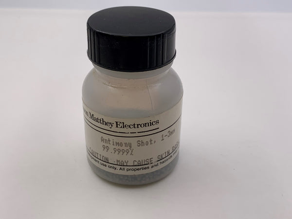 Johnson Matthey Antimony Shot 50 Grams 99.9999% - The Periodic Element Guys