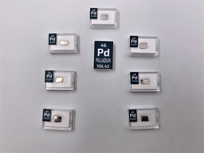 Palladium 1 Grain Ingot Periodic Element Tile - Small - The Periodic Element Guys