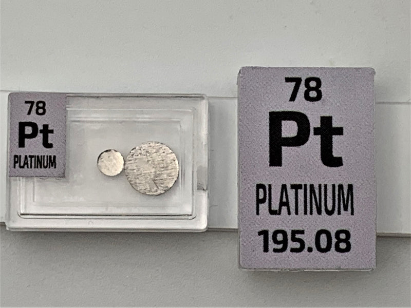 0.1 Gram 99.99% Gold Palladium Platinum Metal Disks Bullion Ingots - The Periodic Element Guys